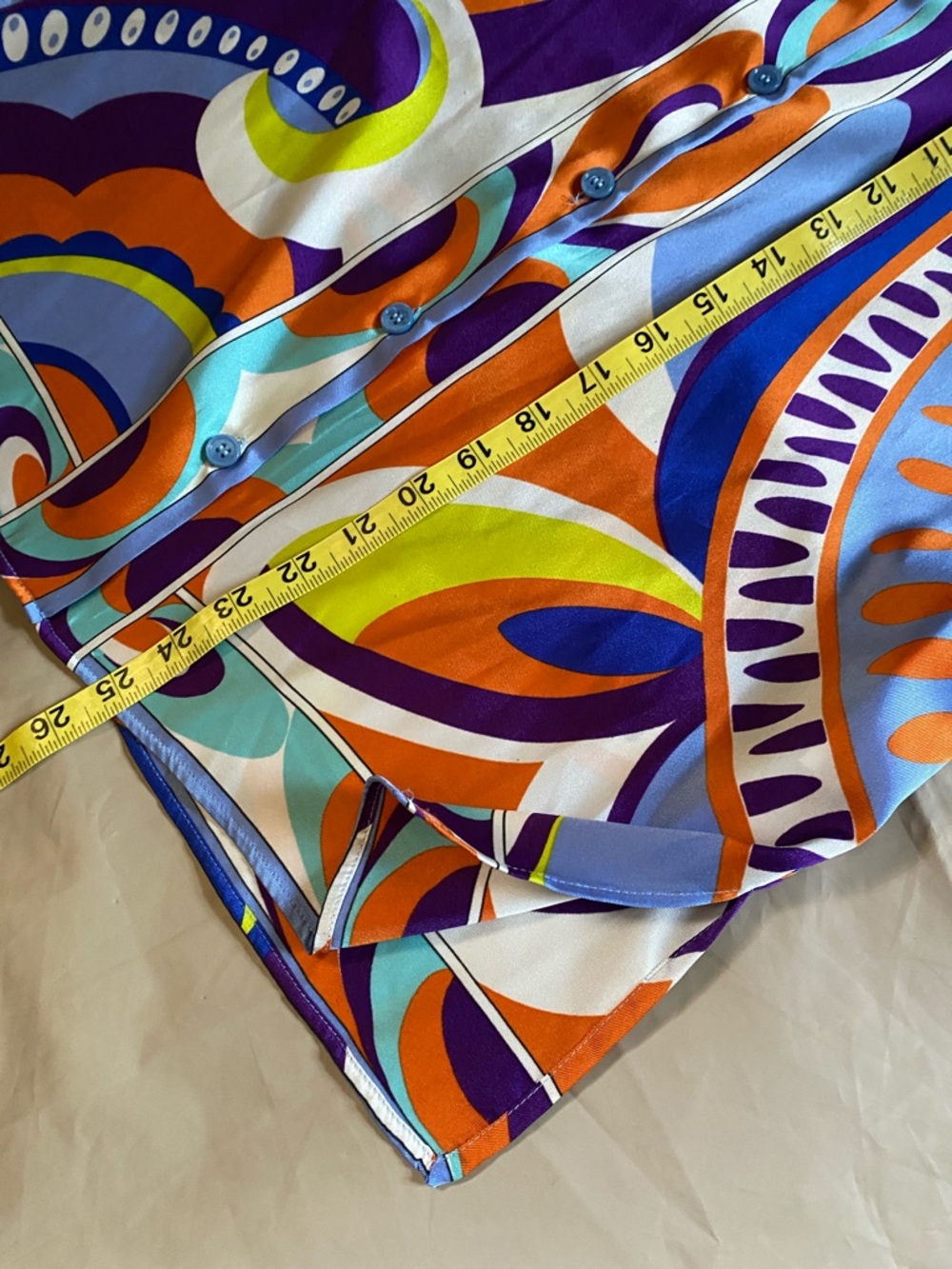 ZARA Vibrant Multi-Color Printed Button-Up Shirt - Picture 9 of 14
